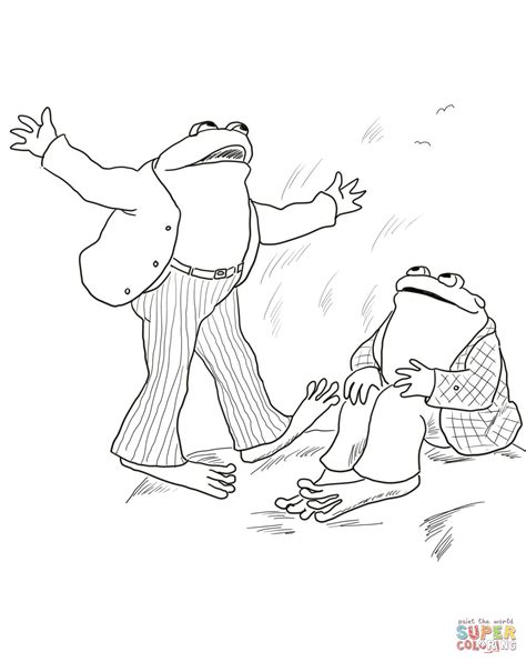 Frog And Toad Printable Coloring Pages